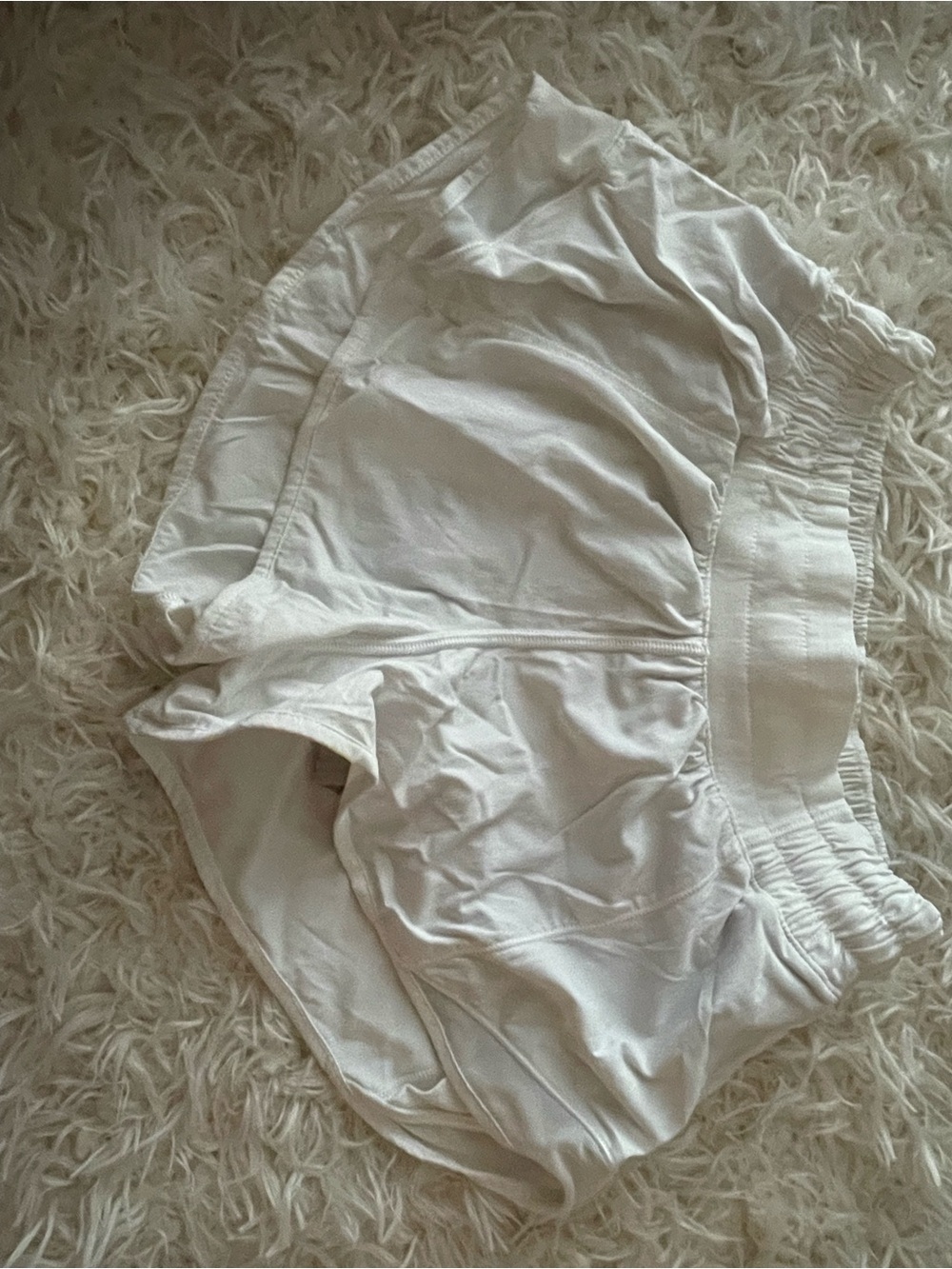 lululemon athletica Hotty hot high-rise 2.5” White Athletic Shorts